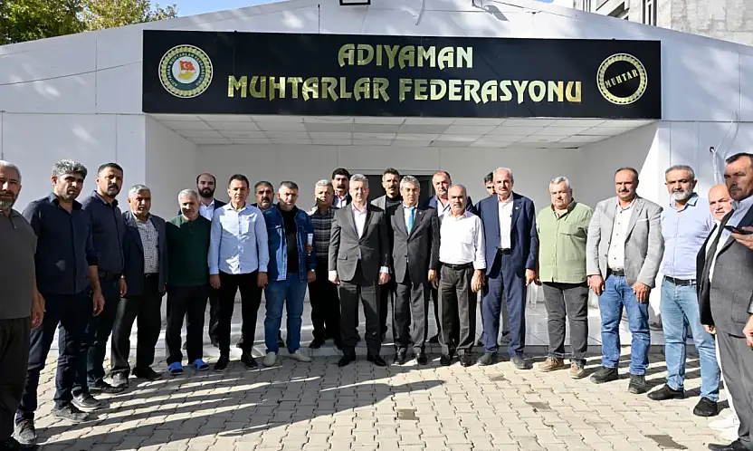 Emniyet Müdürü Nazman'dan Muhtarlar Federasyonuna ziyaret