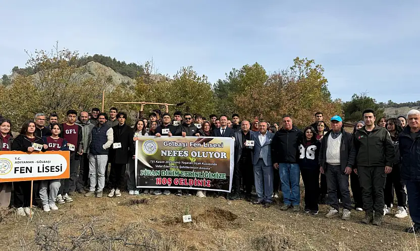 Gölbaşı Fen Lisesi Nefes Oluyor hatıra ormanı oluşturuldu