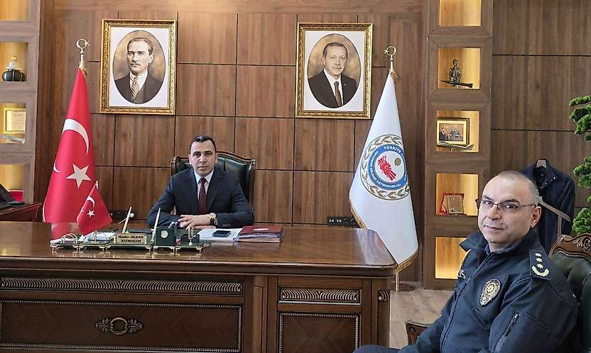 Gölbaşı İlçe Emniyet Müdürü Cahit Kılıçaslan'dan Kaymakam Algın' ziyaret