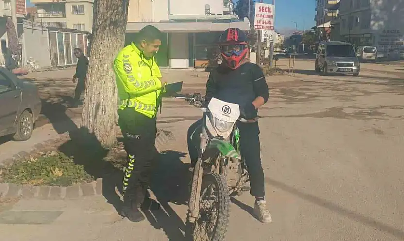 Gölbaşı ilçesinde motosiklet denetimleri devam ediyor