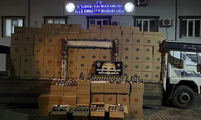 Gölbaşı'nda 6 milyon makaron ele geçirildi