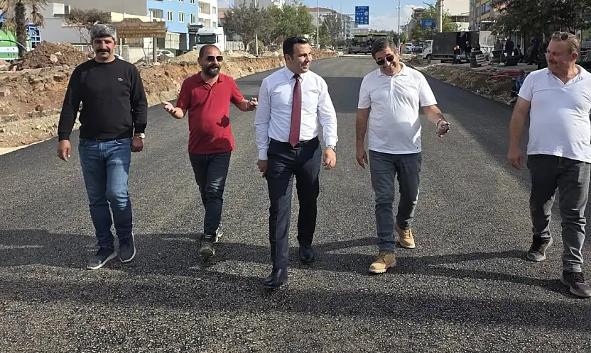 Gölbaşı'nda Adıyaman kavşağında asfalt çalışması