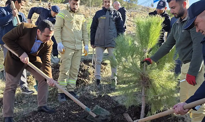 Gölbaşı'nda hatıra ormanı oluşturuldu: Ormanda 500 adet fidan toprakla buluştu