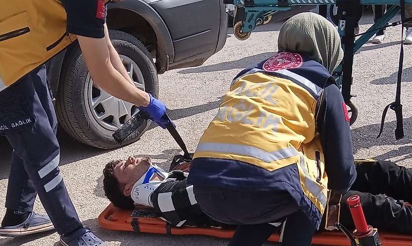 Adıyaman Gölbaşı'nda iki otomobil çarpıştı: 1 yaralı