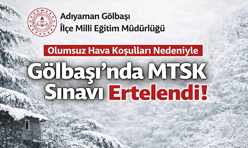 Gölbaşı'nda MTSK Uygulama Sınavı Ertelendi