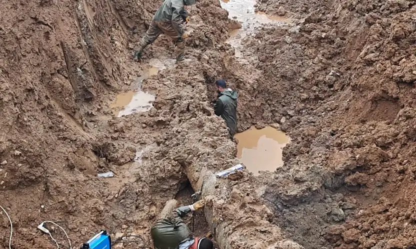 Kahta Belediye personellerinden Haydaran ishale hattında yoğun mesai
