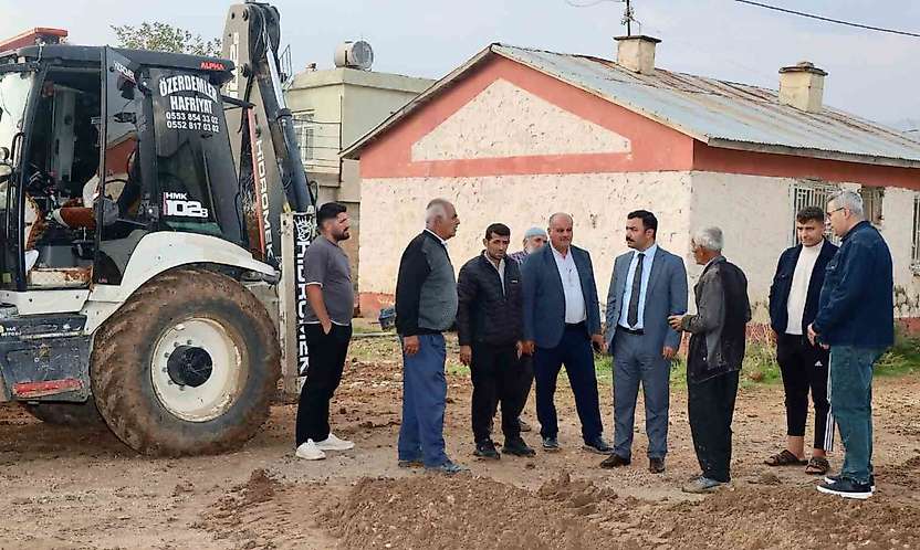 Kahta'da Köylerin Altyapı Çalışmaları Yerinde İncelendi