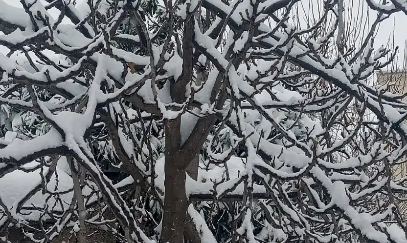 Kar yağışı Gölbaşı'nda kartpostallık görüntüler oluşturdu