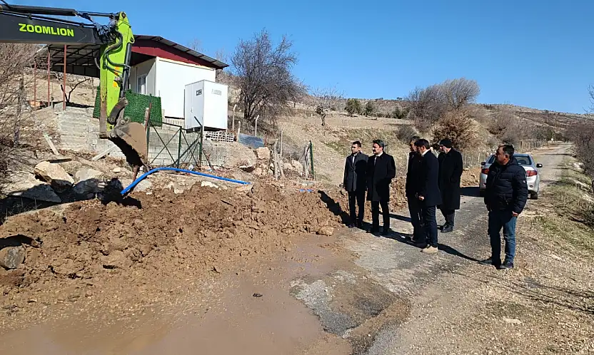 Kaymakam Aslan İshale ve Enerji hattı yapım çalışmalarını inceledi