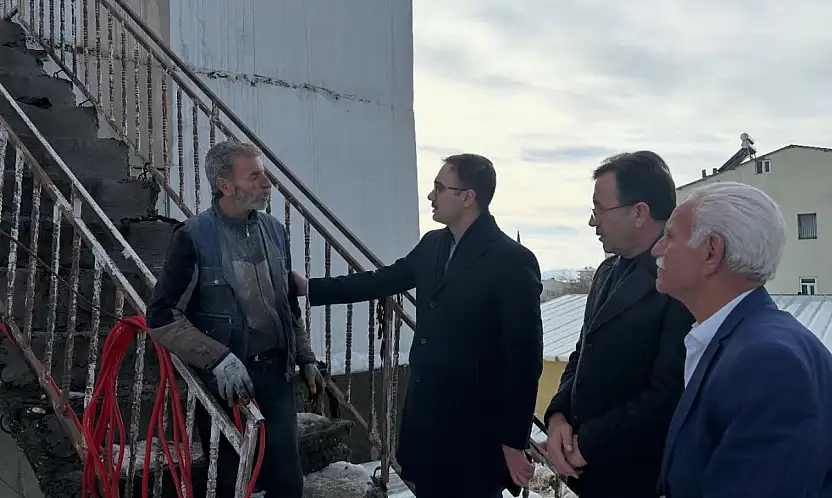 Kaymakam Yıldız'dan evi yanan aileye geçmiş olsun ziyaretinde bulundu