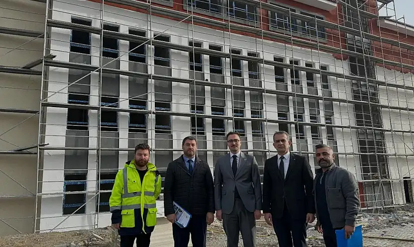 Kaymakam Yıldız Okul ve Cami inşaatlarında incelemelerde bulundu