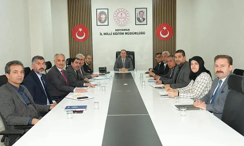 Milli Eğitim müdürlüğünde değerlendirme toplantısı gerçekleştirildi