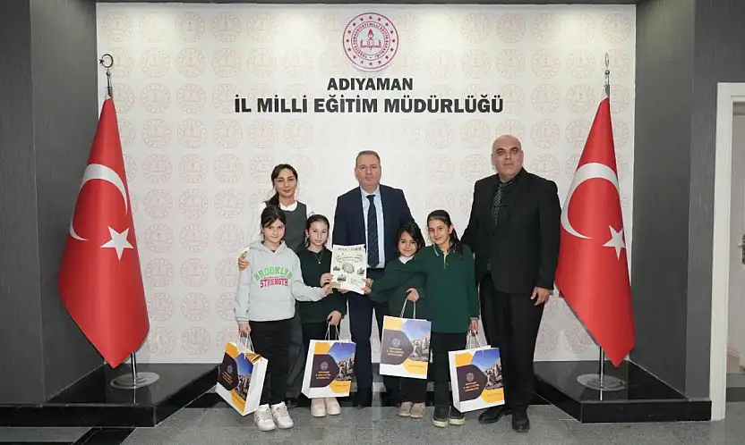 Minik Kalemler Gazetesi Ekibi il müdürü Tosun ile bir araya geldi