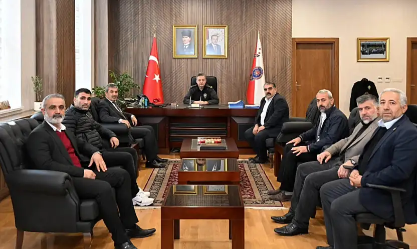 Muhtarlardan Emniyet müdürlüğüne başsağlığı ziyareti