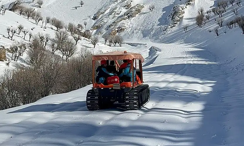 Nemrut Dağı eteklerinde hasta kurtarma operasyonu