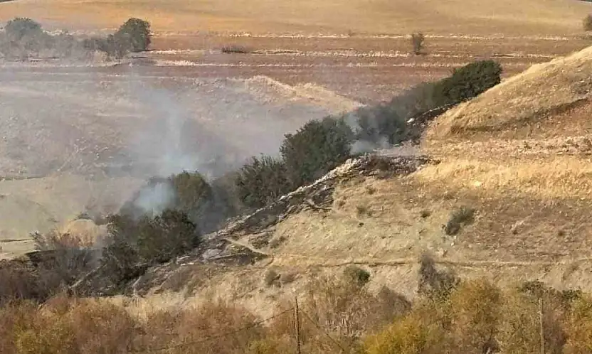 Ormanlık alanda korkutan yangın