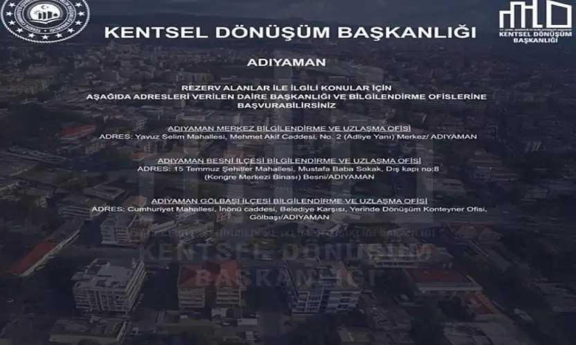 Rezerv alan bilgilendirme ve uzlaşma ofisi hizmete girdi