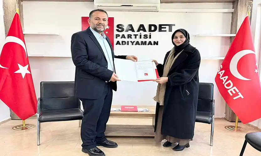 Saadet Partisi Adıyaman Kadın Kolları Başkanlığına Elif Nur Çil atand
