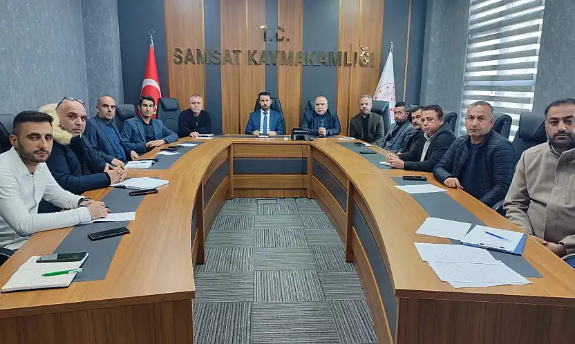 Samsat'ta dönem başı okul müdürleri kurul toplantısı gerçekleştirildi