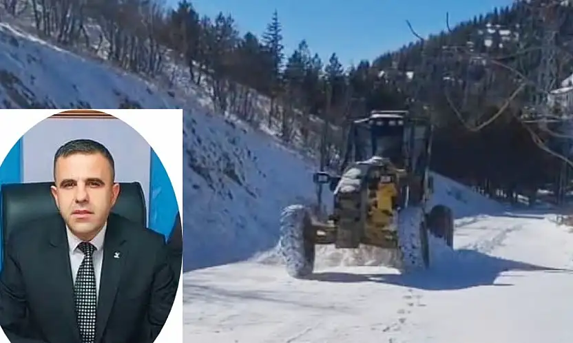 Sincik ilçesinde ekiplerin kar mesaisi