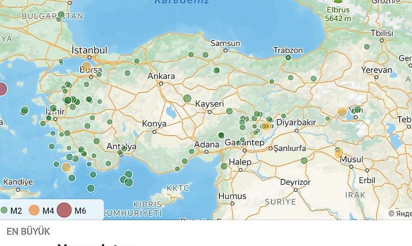 Son 24 Saat içerisinde 119 deprem meydana geldi