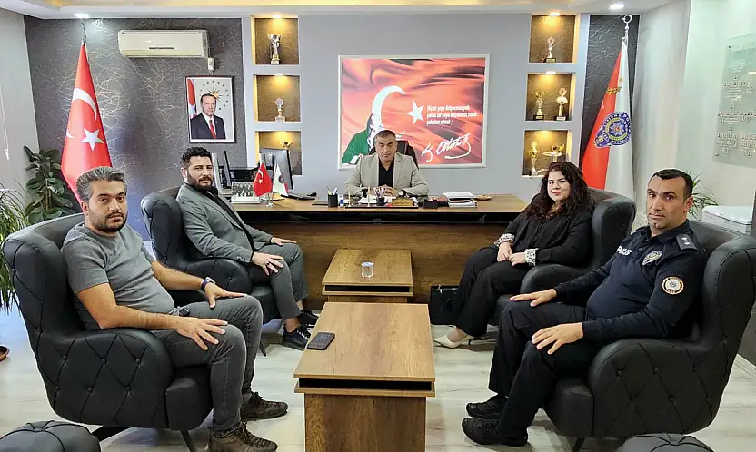 Türkay Gazetesi Yönetiminden İlçe Emniyet Müdürü Gönül'e ziyaret