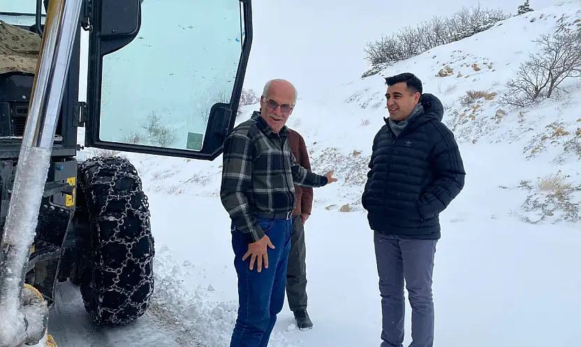 Tut ilçesinde karla mücadele devam ediyor