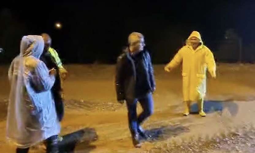 Tut'ta şiddetli yağış sele neden oldu