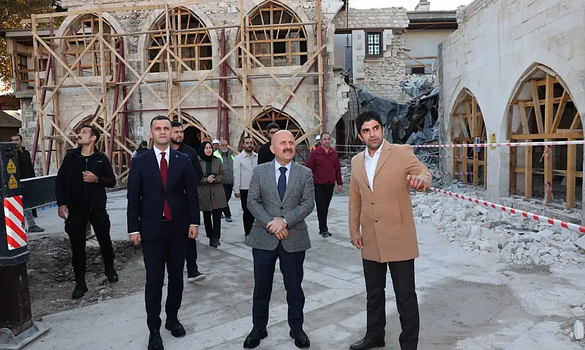 Tuz Hanı'nda restorasyon çalışması devam ediyor