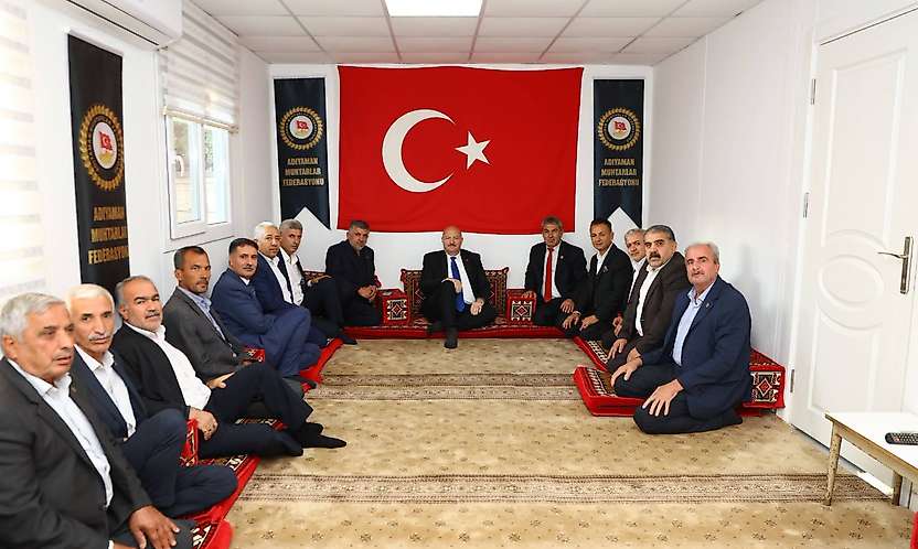 Vali Küçük'ten Adıyaman Muhtarlar Federasyonuna ziyaret