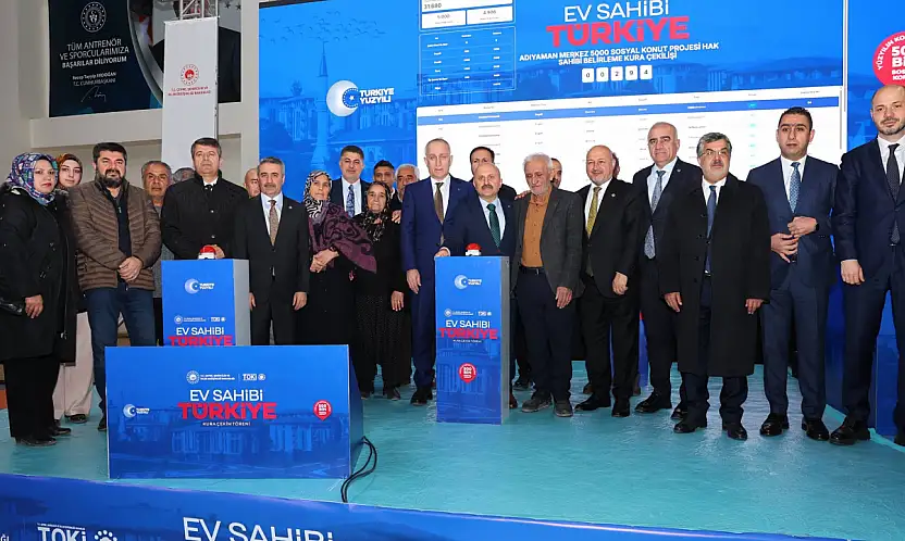 Yüzyılın Konut Projesinde Tarihi Gün: İlk kuralar Adıyaman'da çekildi