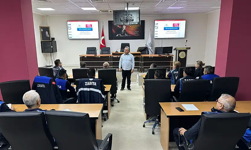 Zabıta personeline hizmet içi eğitim verildi